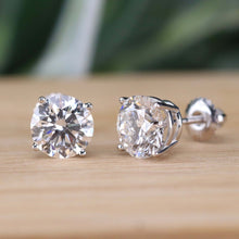 Load image into Gallery viewer, PAYMENT 1 OF 6: Lab grown 4.50ctw certed Diamond studs in 14k white gold