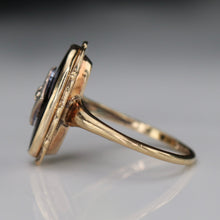 Load image into Gallery viewer, 30% OFF!  Classic estate vintage onyx and diamond ring in yellow gold