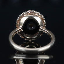 Load image into Gallery viewer, Vintage onyx and diamond ring in yellow gold from Manor Jewels