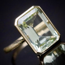 Load image into Gallery viewer, Prasiolite ring in 14k yellow gold from Manor Jewels