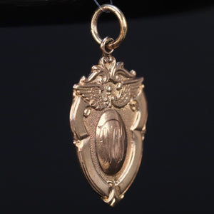 Vintage gold medal in yellow gold