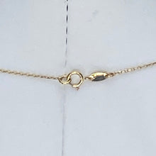 Load image into Gallery viewer, Two tone diamond cut leaf necklace in 14k