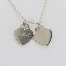 Load image into Gallery viewer, FOR CLAY: Tiffany blue enamel sterling silver heart necklace