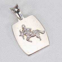 Load image into Gallery viewer, Diamond Sagittarius pendant in 18k white gold