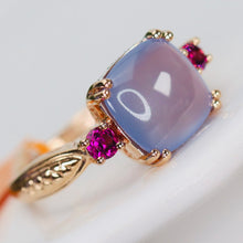 Load image into Gallery viewer, Chalcedony and rhodolite ring in 14k rose gold by Effy