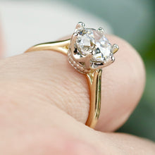 Load image into Gallery viewer, The Beatrice - 2.51ct lab grown OEC diamond ring in 18k yellow &amp; white gold