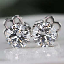 Load image into Gallery viewer, CUSTOM ORDER BALANCE: 6.38ctw lab grown diamond studs in 14k white gold