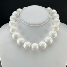 Load image into Gallery viewer, 80% OFF!!  Large white glass bead hank - onyx sale