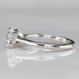 The Sophia - Antique cushion cut 1.54ct lab grown diamond ring in 14k white gold