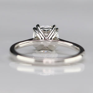 The Sophia - Antique cushion cut 1.54ct lab grown diamond ring in 14k white gold
