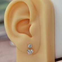 Load image into Gallery viewer, SPECIAL:  2.40ctw heart shaped lab grown diamonds E-F, VS