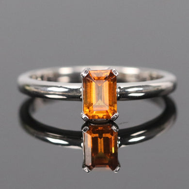 CLEARANCE!  Citrine ring in white gold