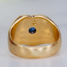 Load image into Gallery viewer, Estate Sapphire and diamond ring in 18k yellow gold