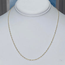 Load image into Gallery viewer, 18” 14k yellow gold twisted chain