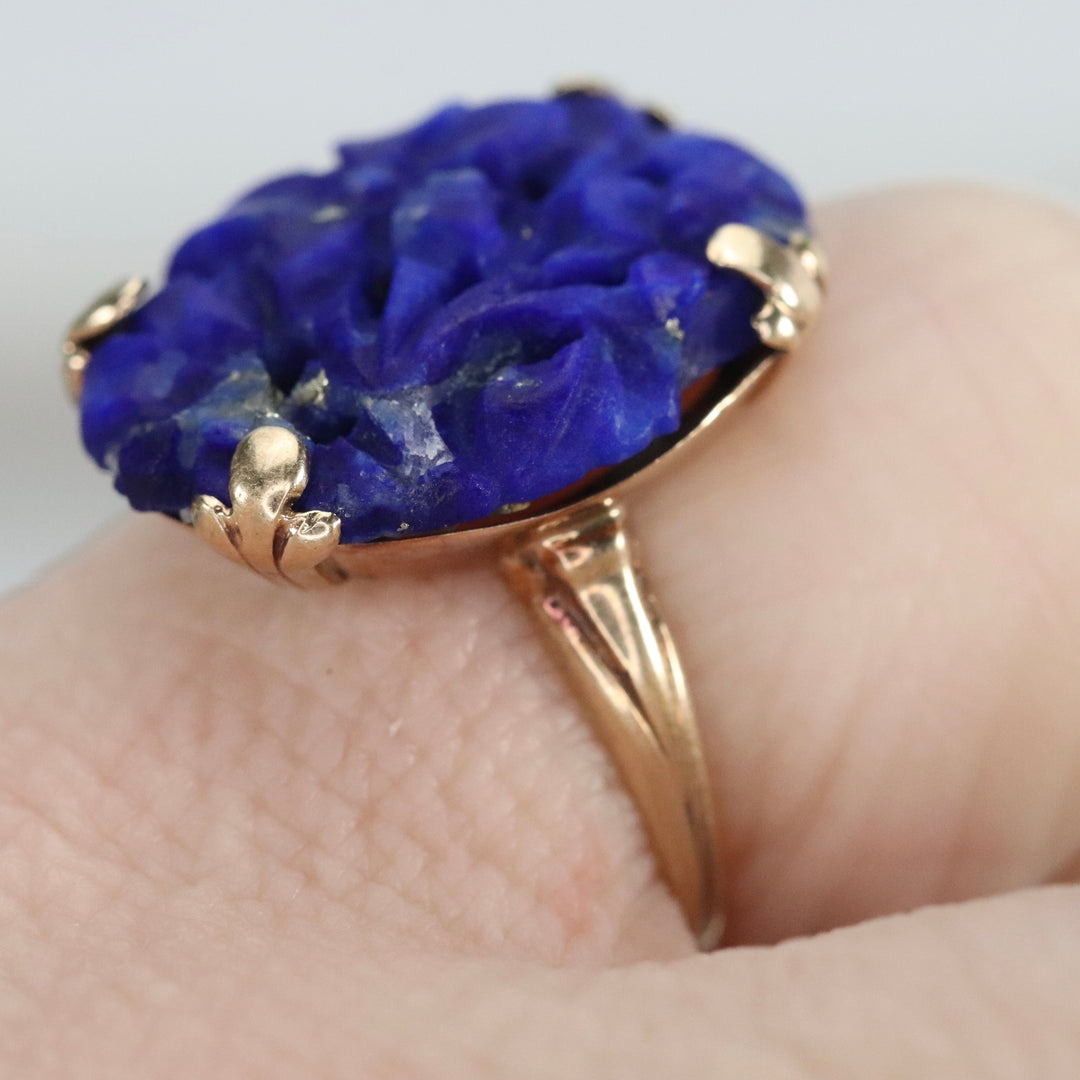 Find the perfect vintage lapis ring for any occasion on our website. Our antique lapis rings have been hand selected for quality and desirability.