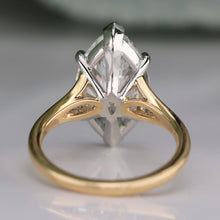 Load image into Gallery viewer, MANOR ROYAL: The Isla - 18k/Platinum 6.04ct Marquise lab grown diamond ring F VS1 with IGI report