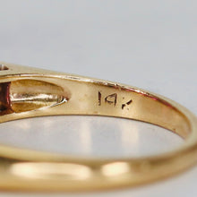 Load image into Gallery viewer, Estate ruby band in 14k yellow and white gold