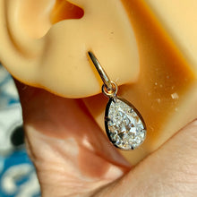 Load image into Gallery viewer, Lab Grown 4ctw E-F/VS Diamond pear shaped drops in 14k yellow gold