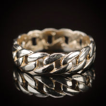 Load image into Gallery viewer, Cuban link band in yellow gold