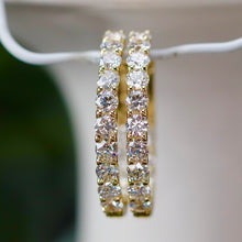 Load image into Gallery viewer, SPECIAL PRICING!  Lab Grown 2.06ctw diamond Huggies in 14k yellow gold