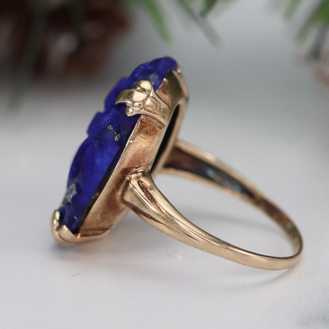 Find the perfect vintage lapis ring for any occasion on our website. Our antique lapis rings have been hand selected for quality and desirability.
