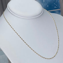 Load image into Gallery viewer, 18” 14k yellow gold twisted chain