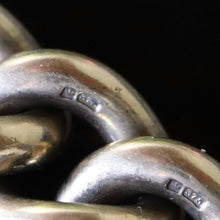 Load image into Gallery viewer, Vintage curb bracelet with heart padlock in yellow gold