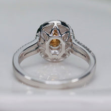 Load image into Gallery viewer, Vera Wang Designer Morganite and diamond ring in 14k white and rose gold