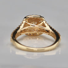 Load image into Gallery viewer, 50% OFF!  Double halo lab grown diamond ring in 14k yellow gold