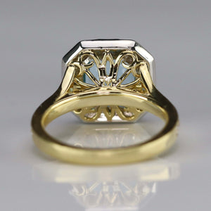 RESERVED: LAYAWAY PAYMENT 3 OF 20: 18k/platinum Aquamarine and diamond ring by David Klass