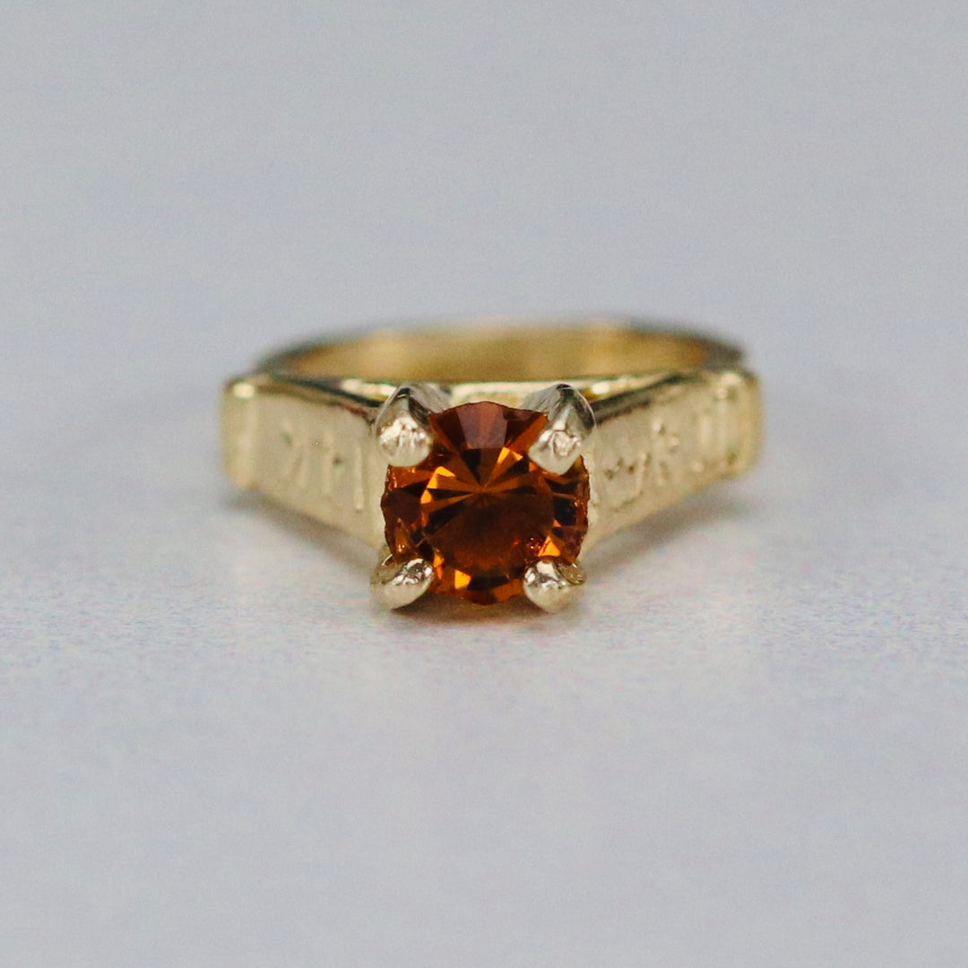SPECIAL!!  Mini birthstone rings in 14k yellow gold