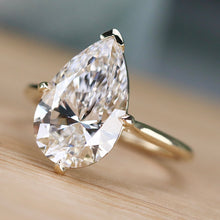 Load image into Gallery viewer, CUSTOM ORDER: 50% BALANCE: 5.41ct pear cut loose lab grown diamond F VS1 with IGI report