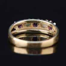 Load image into Gallery viewer, Vintage amethyst and pearl ring in yellow gold