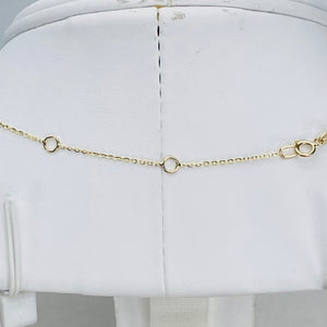 RESERVED: Dainty diamond Elephant necklace in yellow gold
