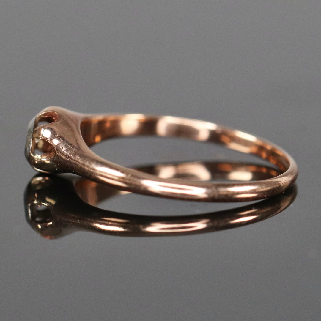 Victorian antique diamond ring in rose gold from Manor Jewels