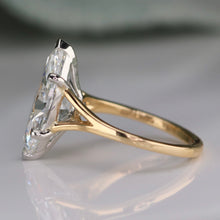 Load image into Gallery viewer, MANOR ROYAL: The Isla - 18k/Platinum 6.04ct Marquise lab grown diamond ring F VS1 with IGI report