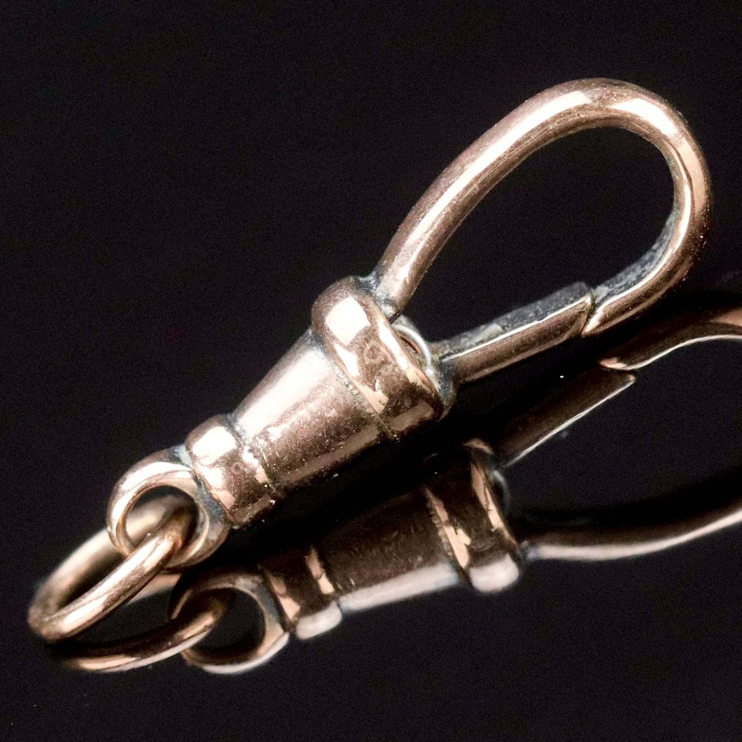 Vintage dog clip in rose gold