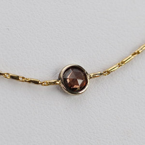 LAYAWAY: PAYMENT 6 OF 6: 2.50ctw Rose cut diamonds by the yard necklace in 18k yellow gold