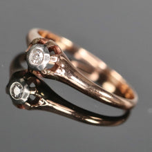 Load image into Gallery viewer, Victorian antique diamond ring in rose gold from Manor Jewels