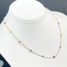 Load image into Gallery viewer, LAYAWAY: PAYMENT 6 OF 6: 2.50ctw Rose cut diamonds by the yard necklace in 18k yellow gold