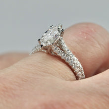 Load image into Gallery viewer, 50% OFF!  Vera Wang Designer Lab Grown Marquise diamond ring in 14k white gold