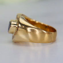 Load image into Gallery viewer, Estate Sapphire and diamond ring in 18k yellow gold