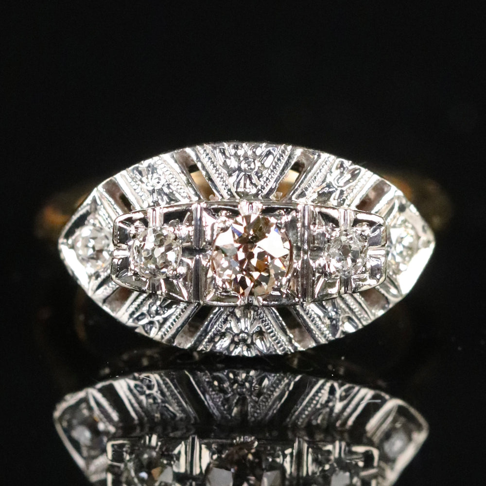 Vintage diamond ring in 14k gold from Manor Jewels
