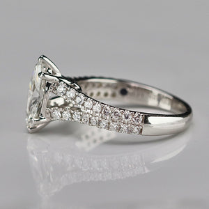 50% OFF!  Vera Wang Designer Lab Grown Marquise diamond ring in 14k white gold