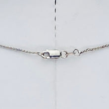 Load image into Gallery viewer, Diamond solitaire slider necklace in 14k white gold