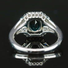 Load image into Gallery viewer, RESERVED FOR DI: PAYMENT 5 OF 5: SALE!!  Estate indicolite and diamond ring in platinum