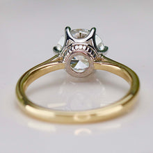 Load image into Gallery viewer, MANOR ROYAL:  The Beatrice - 1.85ct lab grown diamond ring in 14k yellow &amp; white gold