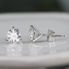 Load image into Gallery viewer, Lab grown 1.45ctw F-G/SI Diamond studs in 14k white gold