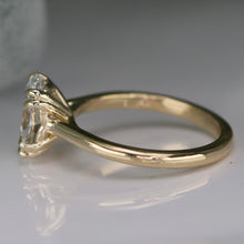 Load image into Gallery viewer, RESERVED: MANOR ROYAL:  The Ophelia - 1.93ct lab grown oval diamond ring in 14k yellow gold D/VVS2