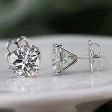 Load image into Gallery viewer, CUSTOM ORDER BALANCE: 6.38ctw lab grown diamond studs in 14k white gold